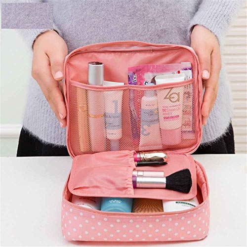 Waterproof Travel Makeup Bag for Women - Portable Cosmetic Organizer with Washable Pouch, Perfect for Airplane Carry-on, Vacation & Daily Storage | SOLDTRUE