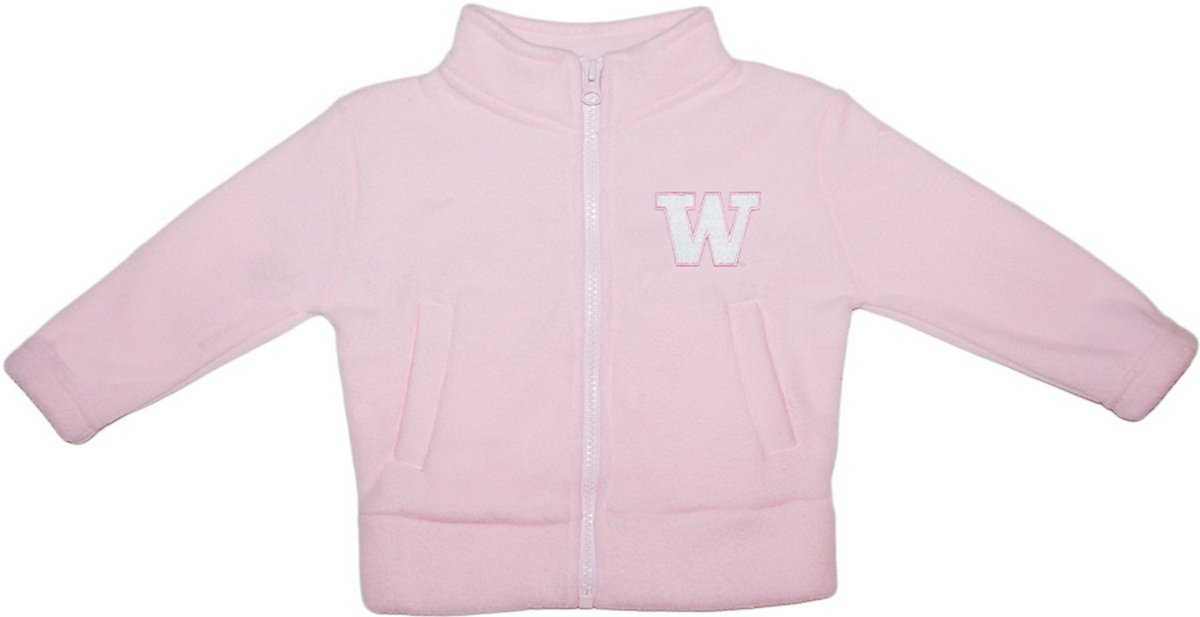 University of Washington Huskies Baby Polar Fleece Jacket - Warm & Soft UW Huskies Infant Outerwear for Boys & Girls - Perfect for Game Day, School & Outdoor Activities