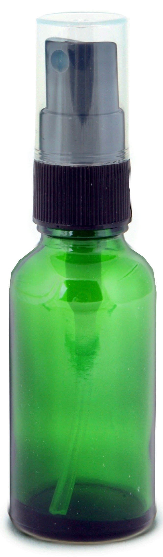 Vivaplex 12-Pack 1 oz Green Glass Bottles with Black Fine Mist Sprayers - Perfect for Essential Oils, Perfumes & DIY Beauty Products