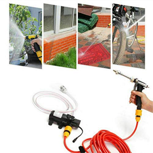 12V Portable High Pressure Washer - Electric Car Wash Pump Kit with Jet Hose for Home, Garden & Auto Cleaning | Perfect for Washing Cars, Patio Furniture, Driveways & Outdoor Surfaces