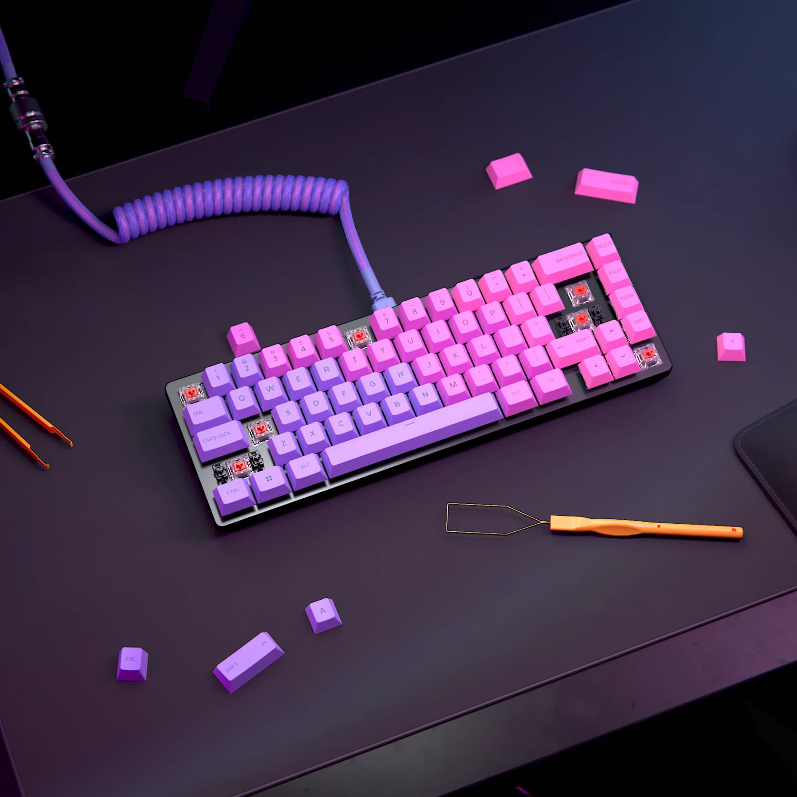 Glorious GMMK 2 Compact 65% Mechanical Gaming Keyboard - RGB Backlit, Hot-Swappable Switches for PC Gamers & Typists - Perfect for Esports, Office Work & Programming