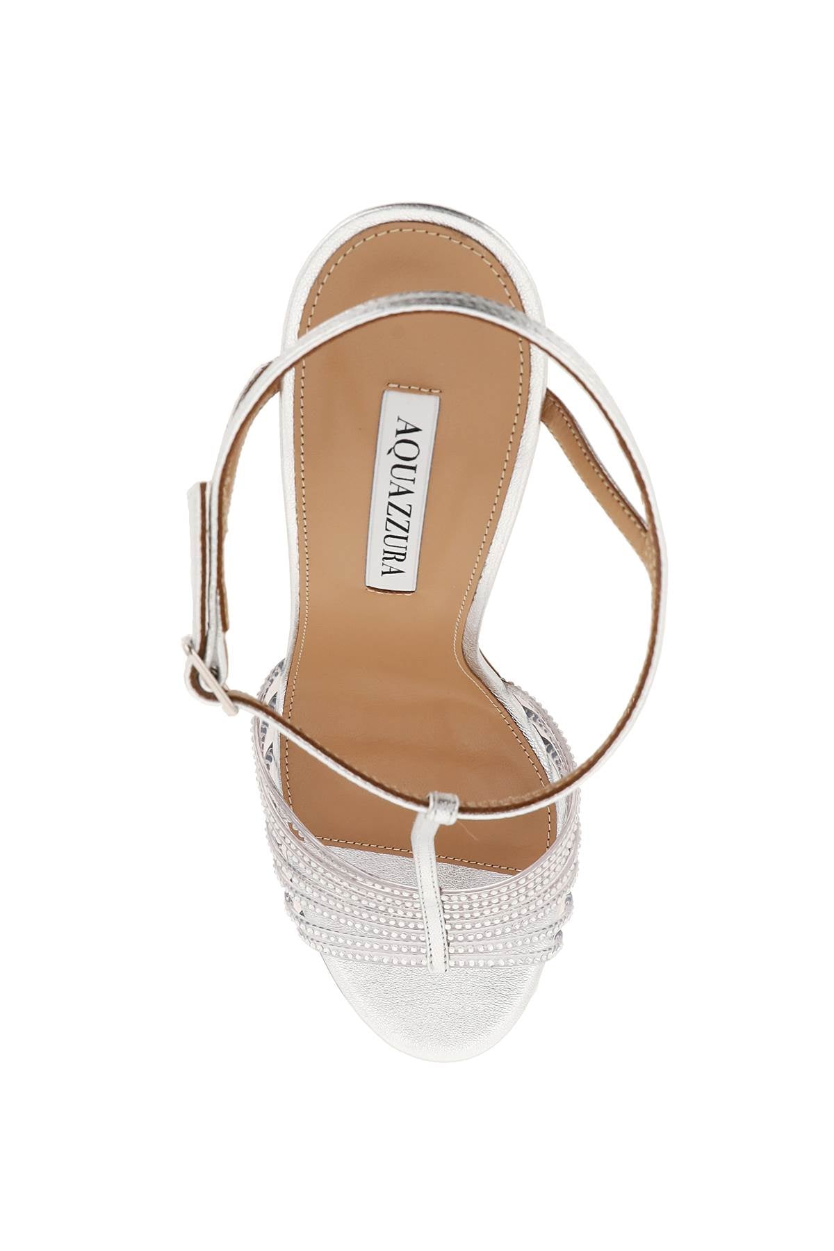Aquazzura 'Amore Mio' Crystal Embellished Sandals - Elegant Women's Heels for Weddings, Parties & Special Occasions
