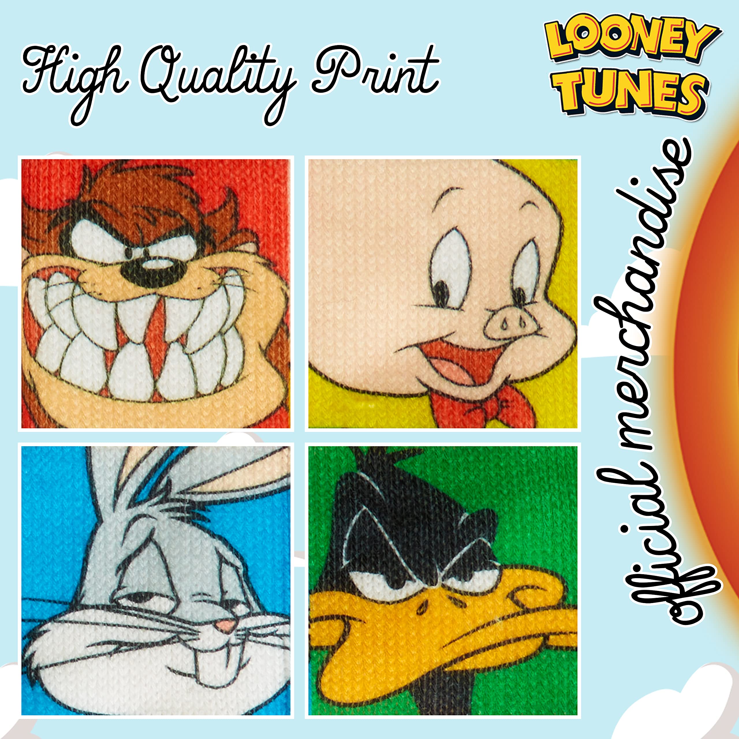 Looney Tunes Space Jam Men's Slipper Socks - Warm Non-Slip Fuzzy House Socks for Winter - Perfect Gift for Dad, Husband & Basketball Fans - Cozy Home & Lounge Wear