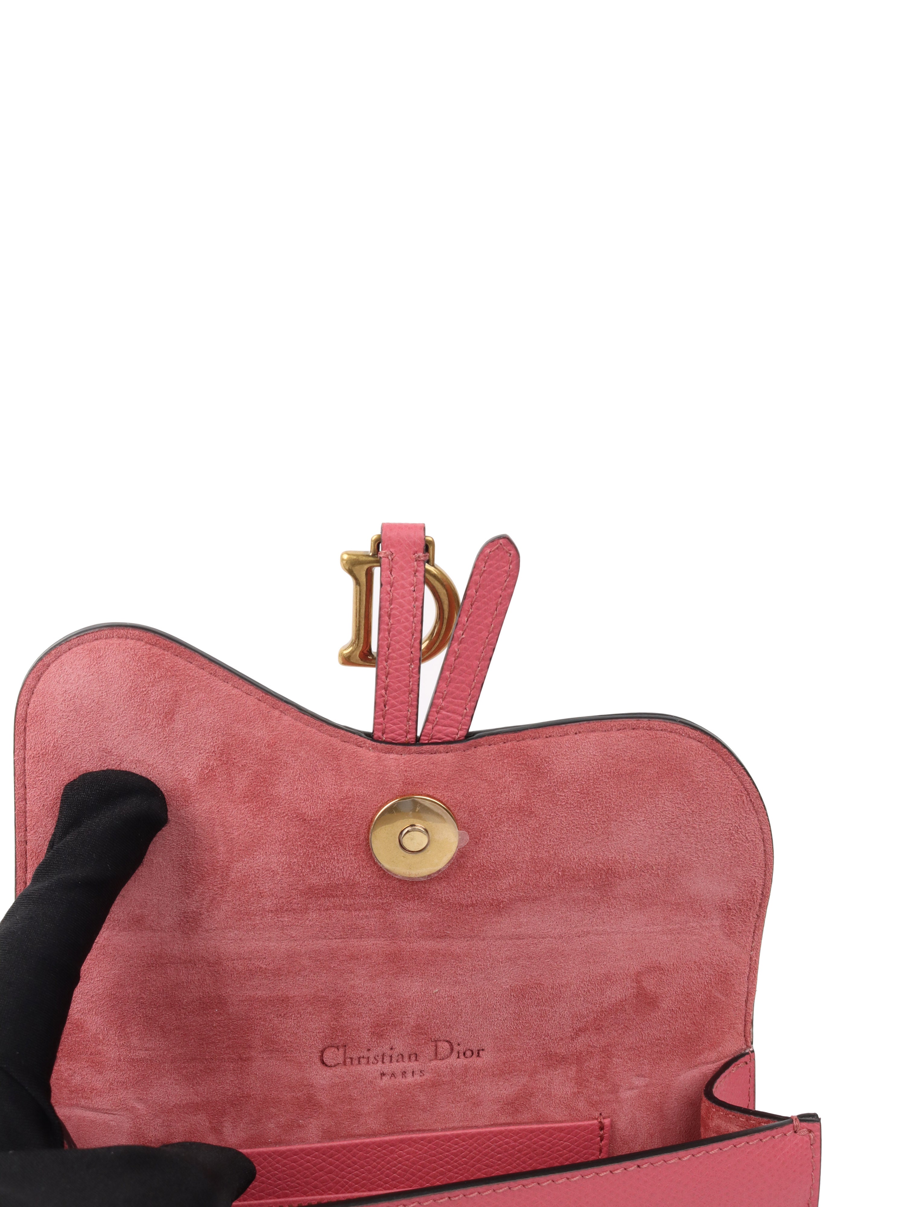 Dior Pink Saddle Pouch Belt Bag - Luxury Crossbody Bag for Women | Perfect for Parties, Travel & Everyday Use