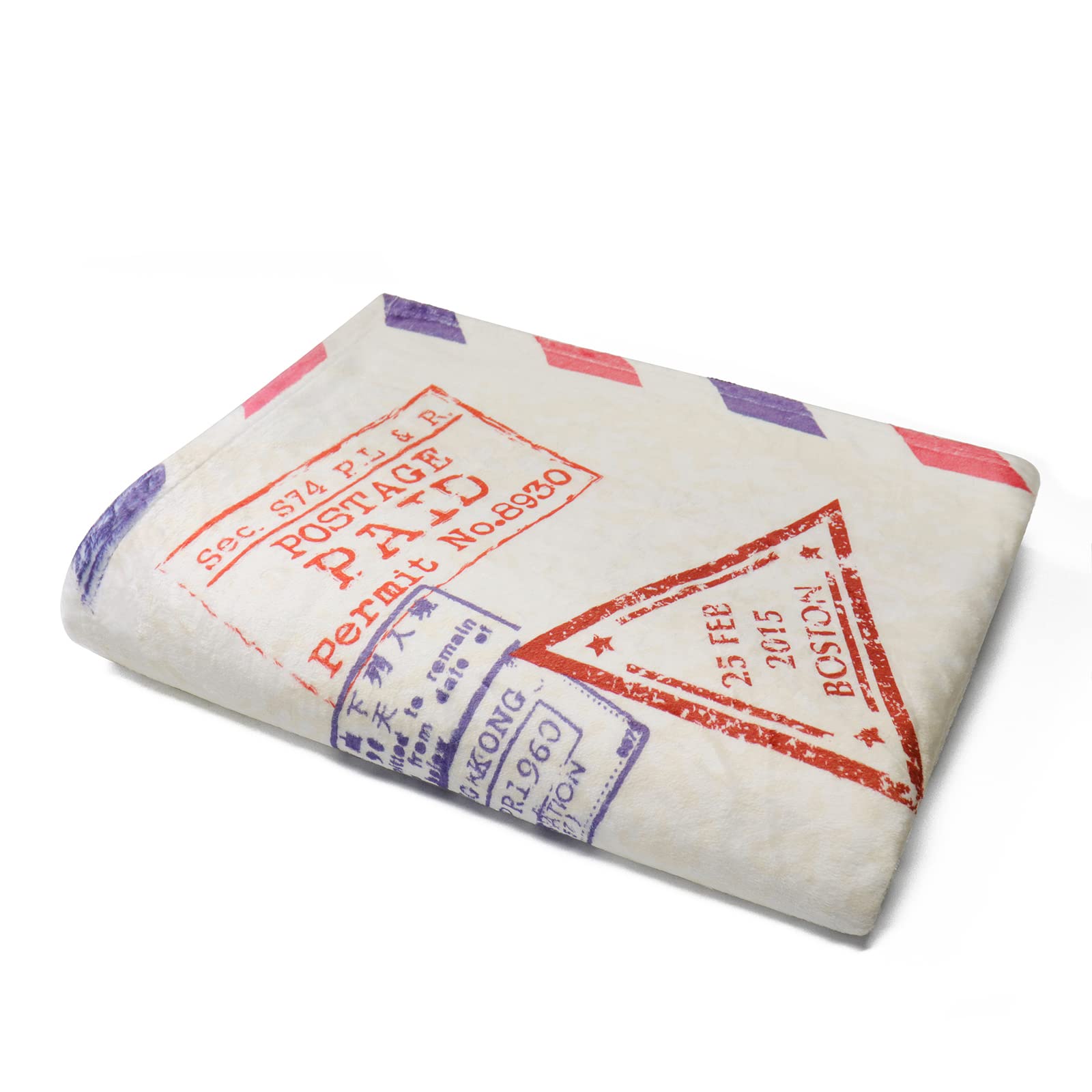 UFOORO Soft Airmail Throw Blanket - Perfect Mother's Day, Birthday & Christmas Gift from Daughter or Son | Cozy Flannel Blanket for Mom with Heartwarming Design | Ideal for Couch, Bed & Travel