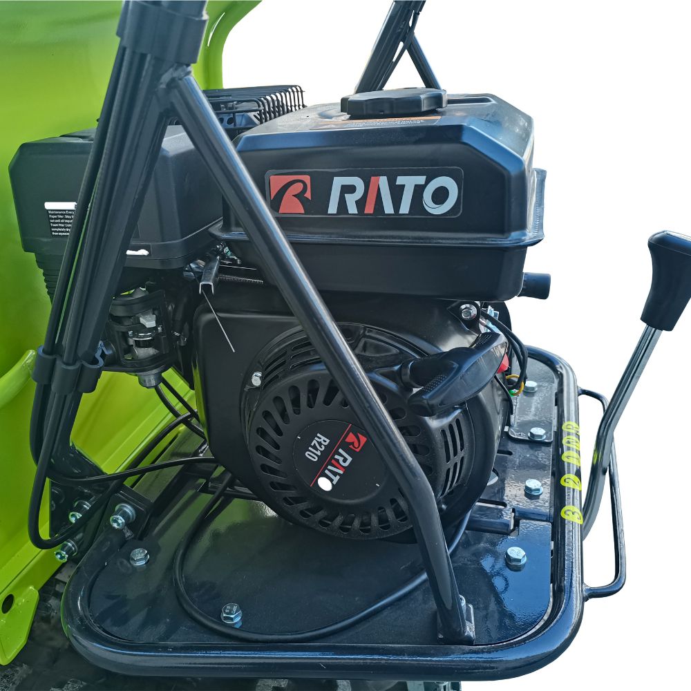 Forestwest 300KG Motorized Tracked Wheelbarrow - 6.5HP Heavy Duty Dump Cart with Manual Tipping (Model BM11078) - Perfect for Construction Sites, Landscaping & Farm Work