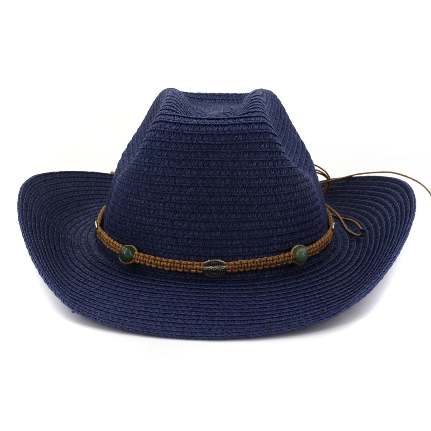 EBRICON Straw Cowboy Hat for Men & Women - Breathable Woven Summer Western Hat for Outdoor, Travel, Beach, and Country Music Festivals