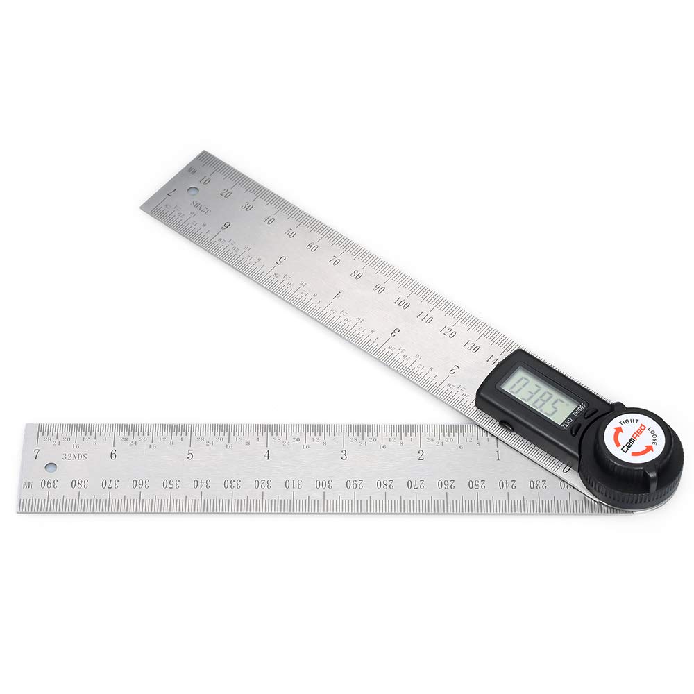 Baugger 2-in-1 Digital Angle Ruler & Goniometer - Stainless Steel Angle Gauge Clinometer for Woodworking, Metalworking, and Construction Projects