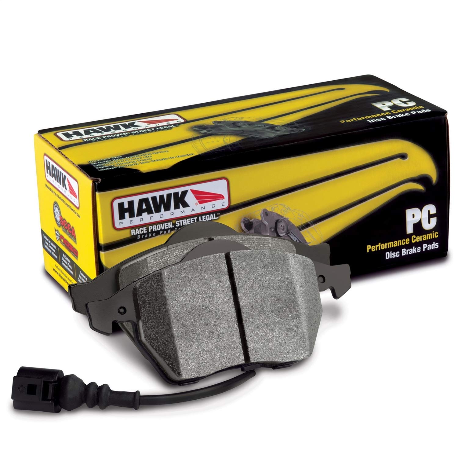 Hawk HB864Z.661 Performance Brake Pads - Premium Ceramic Brake Pads for Cars, Trucks & SUVs | High-Performance, Low Dust & Noise Reduction | Ideal for Daily Commuting, Racing & Off-Road Driving