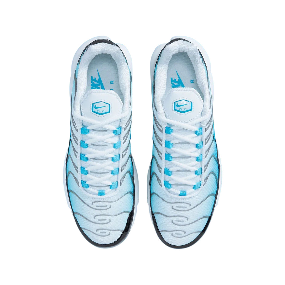 Nike Air Max Plus Men's Running Shoes - Baltic Blue, White & Black | Comfortable Cushioned Sneakers for Jogging, Gym & Casual Wear