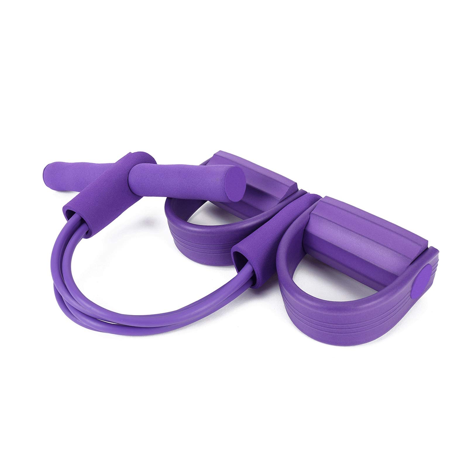 Premium Latex Resistance Bands Set - 4 Tubes for Full Body Workout, Strength Training, Yoga & Pilates | Sit-ups, Leg & Abdomen Exercises | Durable Elastic Pull Rope Fitness Equipment (3 Colors Available - Purple) - Perfect for Home Gym, Physical Therapy & Cross Training
