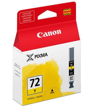 Canon PGI-72 LUCIA Yellow Ink Cartridge for Pixma PRO 10 Printer - High-Quality Photo Printing, Professional Artwork & Graphic Design Supplies