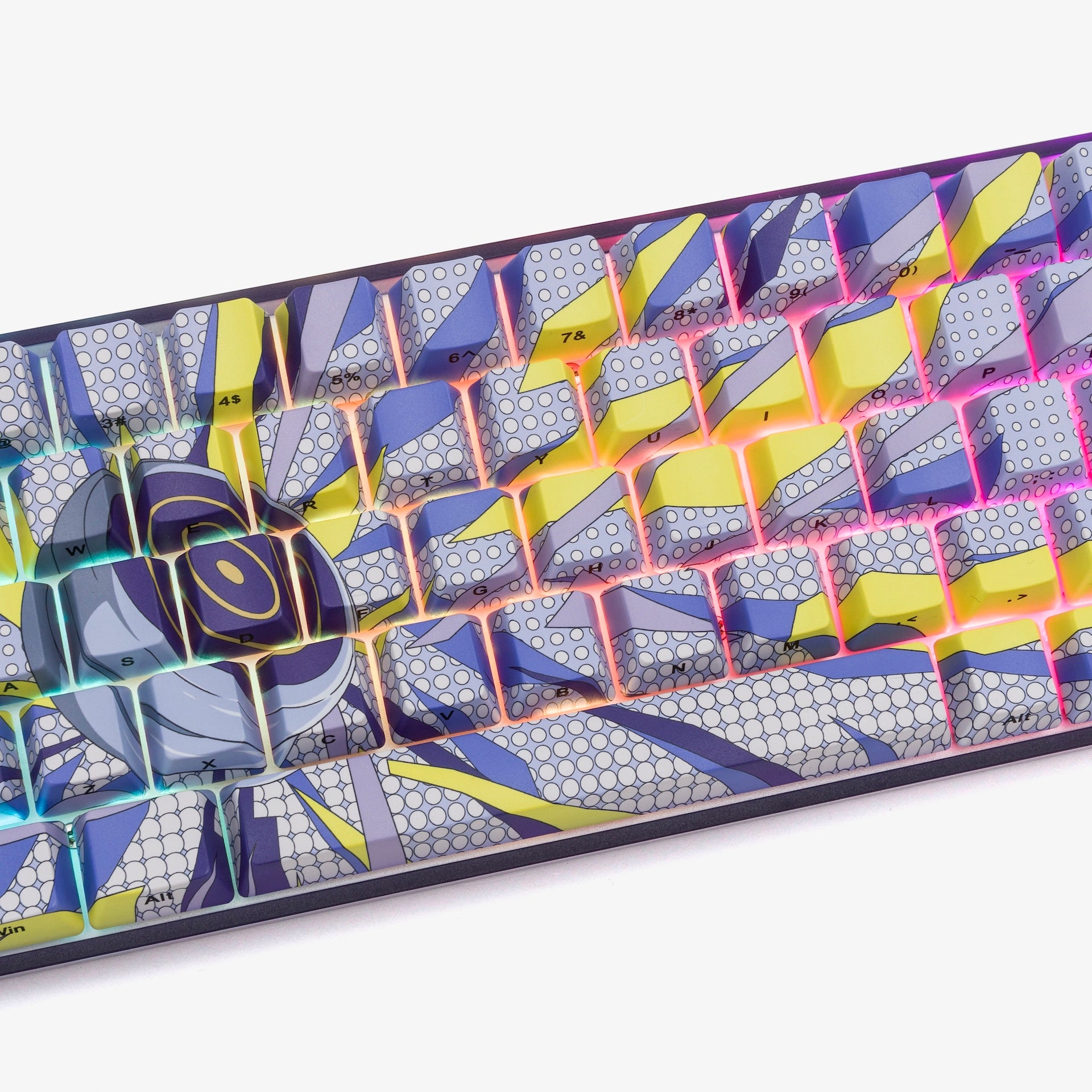 HxH x HG Basecamp 65HE Mechanical Keyboard - Killua Themed Custom Gaming Keyboard for PC & Mac | Perfect for Esports, Typing & Anime Fans Collection