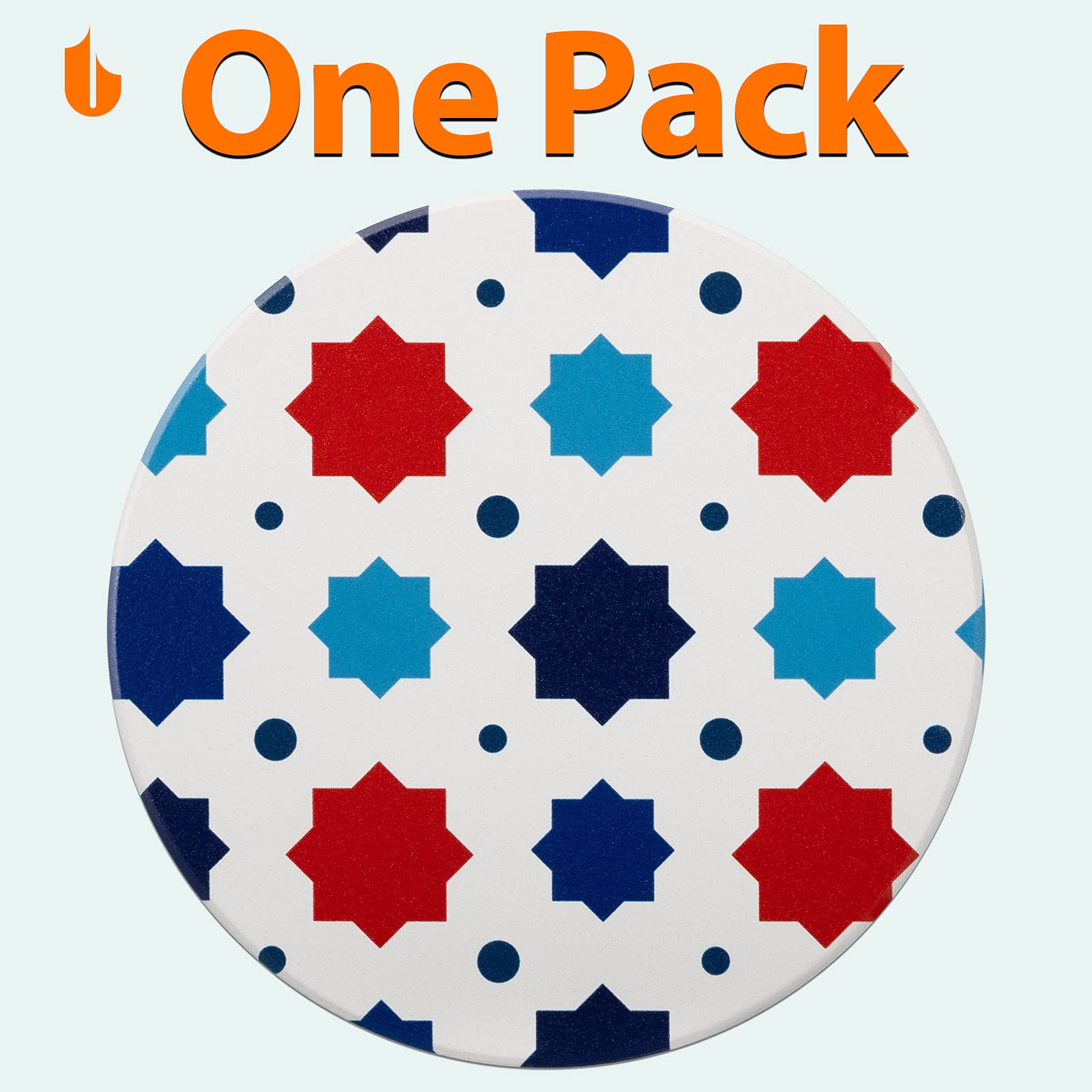 Premium Ceramic Drink Coasters Set of 4 - Absorbent & Durable Coffee Cup Coasters for Hot & Cold Beverages - Perfect for Home, Office, or Restaurant Use