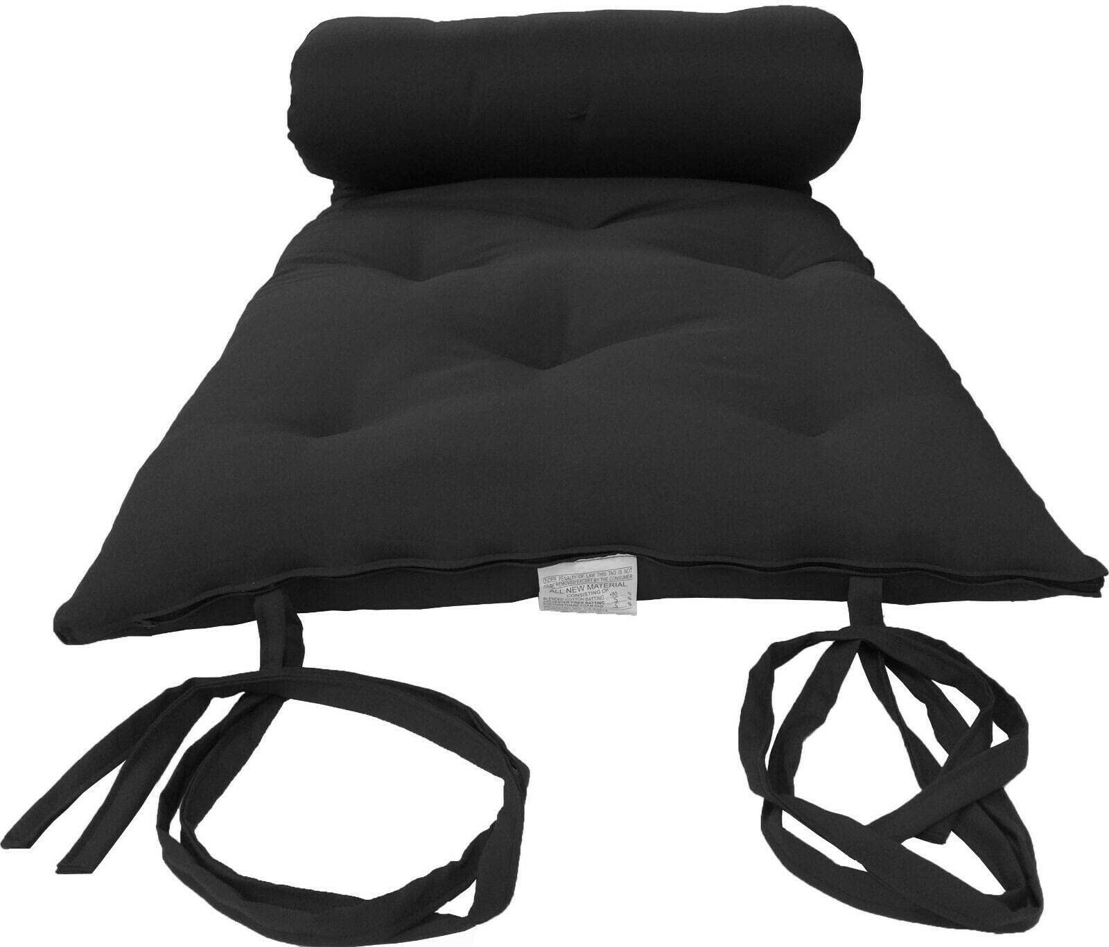 Japanese Floor Rolling Mattresses - 3x60x80 Inch Cotton Sofa Bed with Mattress & Frame | Foldable Floor Mattress for Guest Room, Dorm, Camping & Small Spaces