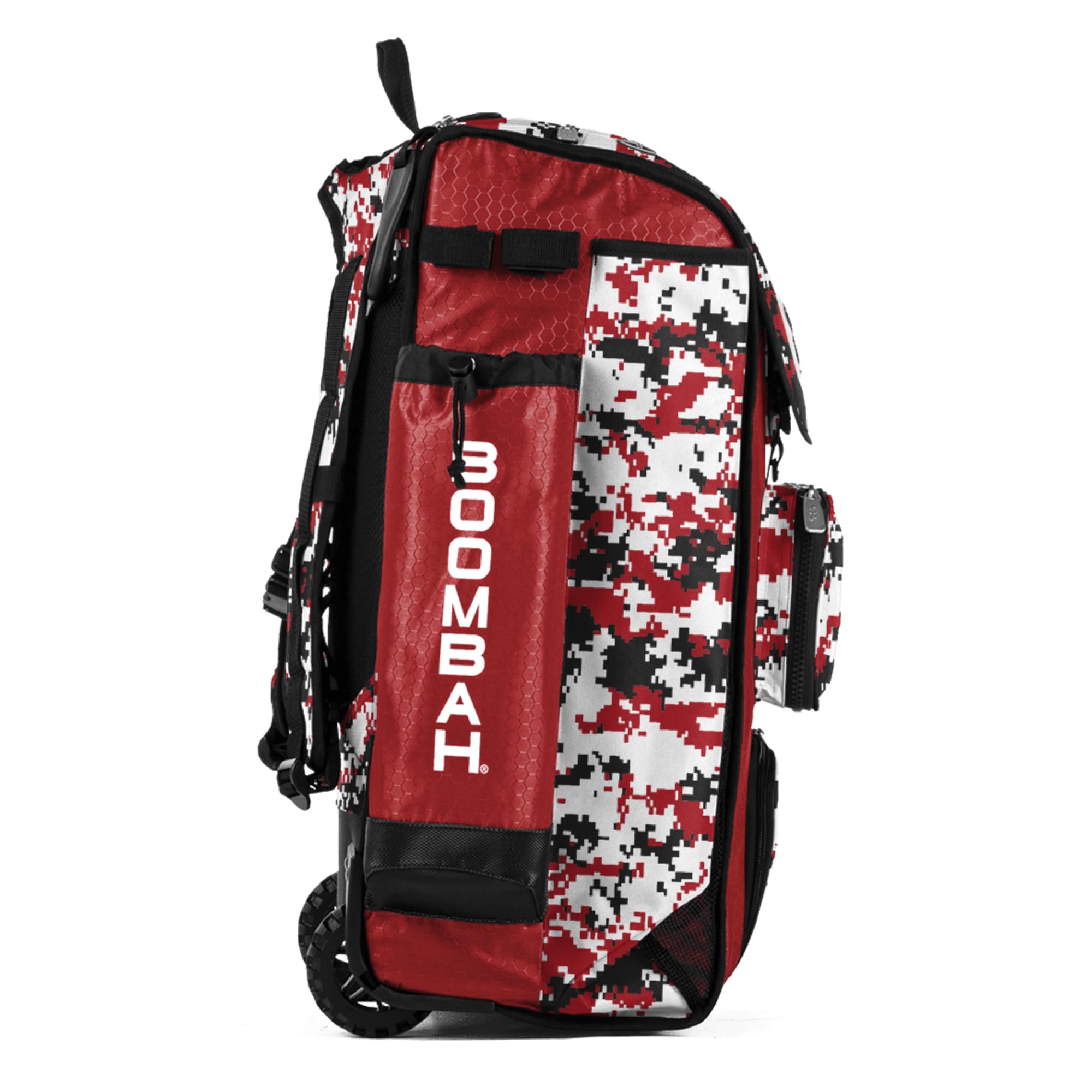 Boombah Catchers Superpack Hybrid Rolling Digital Camo Bat Bag - Wheeled & Backpack Baseball Equipment for Players & Coaches - Perfect for Travel, Games & Practice (Multiple Colors Available)