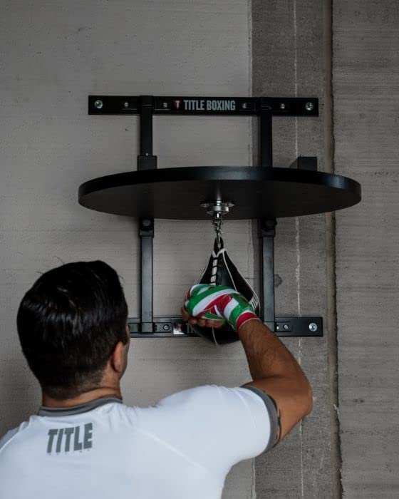 Professional Adjustable Speed Bag Platform Stand - Heavy Duty Boxing Equipment for Home Gym, Training & Fitness | Wall Mount & Indoor Punching Bag Mount for Boxing, MMA, Cardio Workouts