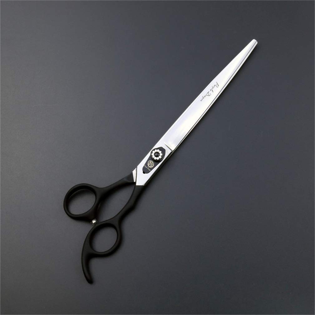 8.0 Inch Professional Stainless Steel Pet Grooming Scissors Kit - Straight & Thinning Shears for Dogs Cats Grooming | Pet Barber Shop & Home Use Trimming Tools