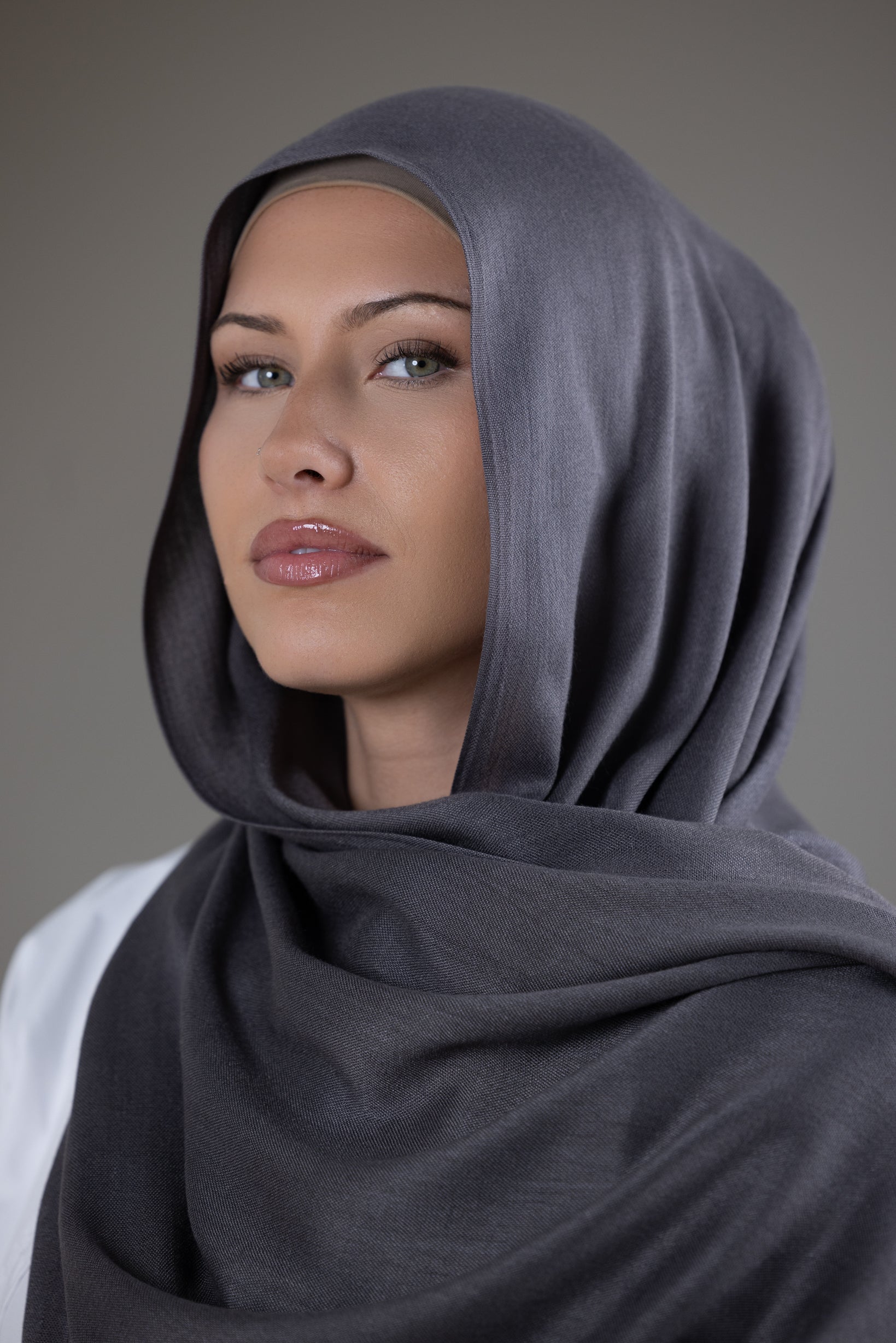 Soft Cotton Tassel-Free Shawl Wrap - Elegant Shades of Black for Women | Perfect for Evening Parties, Weddings & Winter Fashion