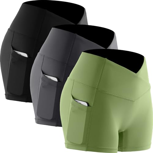 1038# Black & Grey & Greenyellow,pack of 3