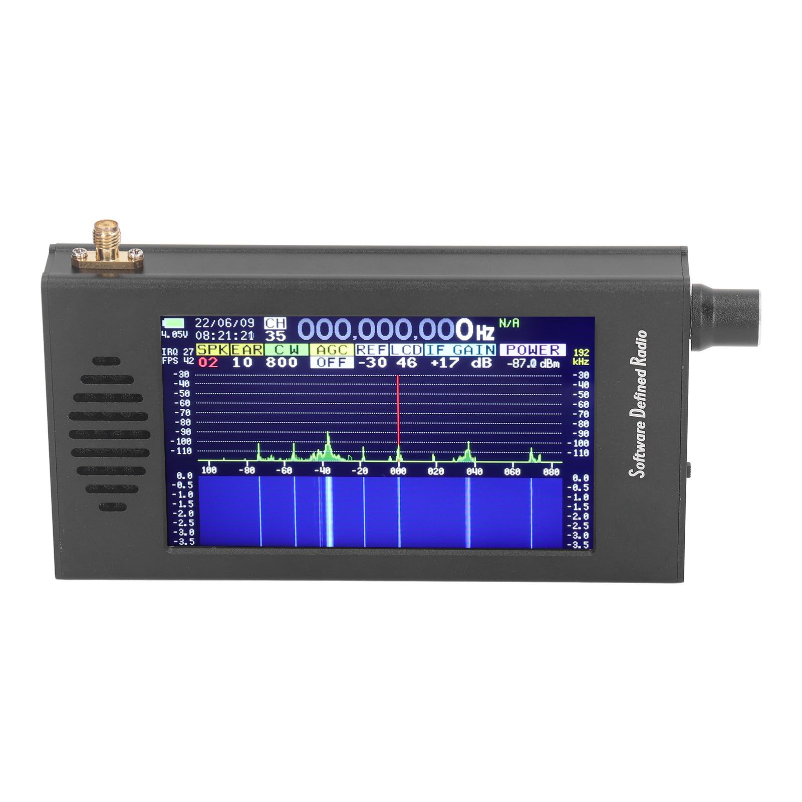 4.3 Inch Touch Screen SDR Radio Receiver - Portable FM MW SSB CW HAM Shortwave Radio with 192kHz Spectrum | Excellent Reception for Emergency, Outdoor, Travel & Hobbyist Use
