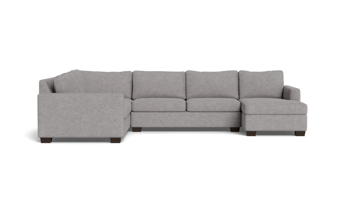 Track 141 Modern L-Shaped Sectional Sofa with Right Chaise Lounge - Perfect for Living Room, Home Theater & Family Gatherings