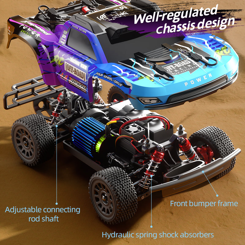 JJRC Q130C Pro 1/12 Scale 4WD Brushless RC Short Course Truck - 40km/h High Speed, Full Proportional Control for Off-Road Racing & Backyard Bashing