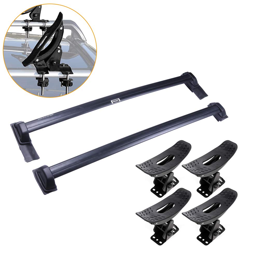 SCITOO Heavy Duty Roof Rack Cross Bars with Kayak Mount - Universal Fit for Honda Element 2003-2011 - Secure Seat Belt-Style Straps for Canoes, Kayaks, Surfboards & Outdoor Gear - Perfect for Camping, Road Trips & Water Sports Adventures