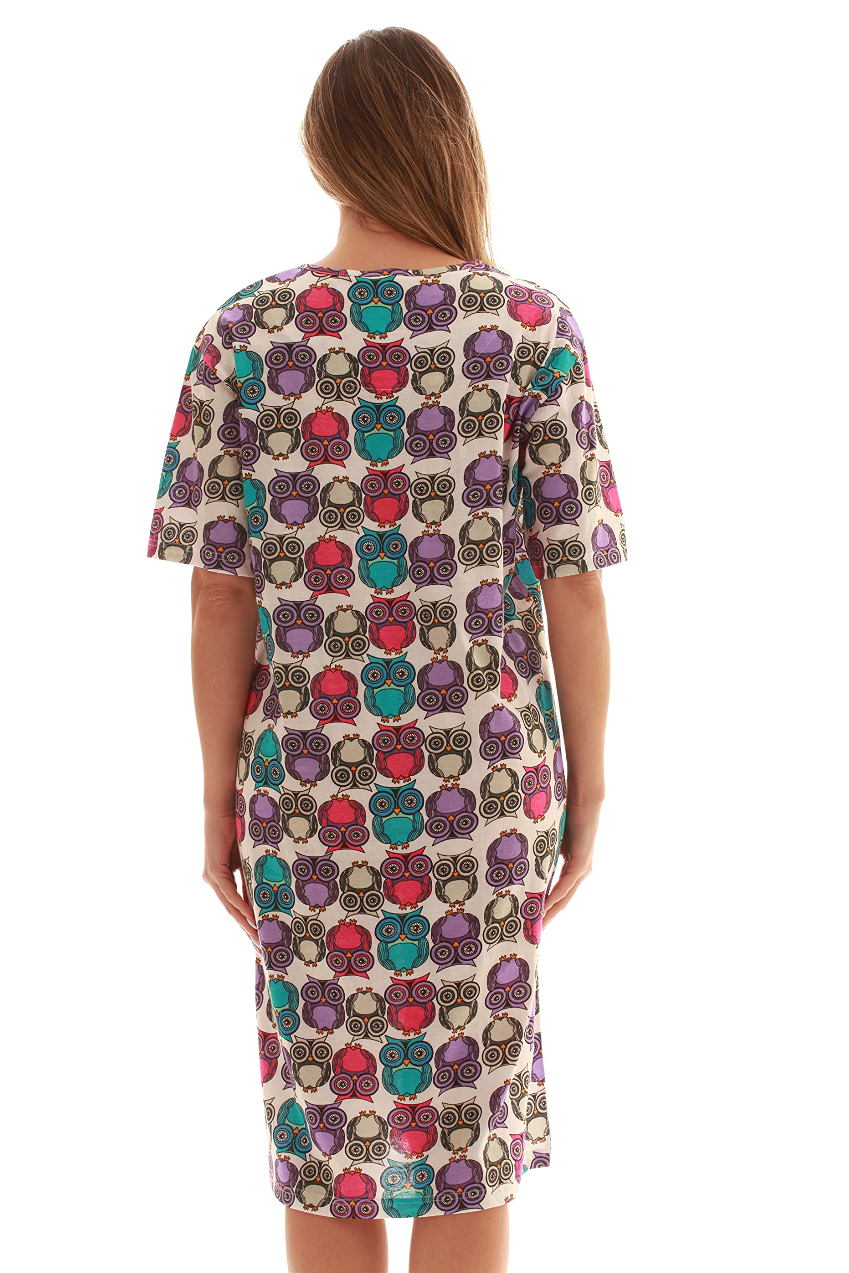 Just Love Women's Short Sleeve Nightgown - Soft Sleep Dress for Comfortable Nights - Perfect for Summer, Lounge Wear & Relaxing at Home