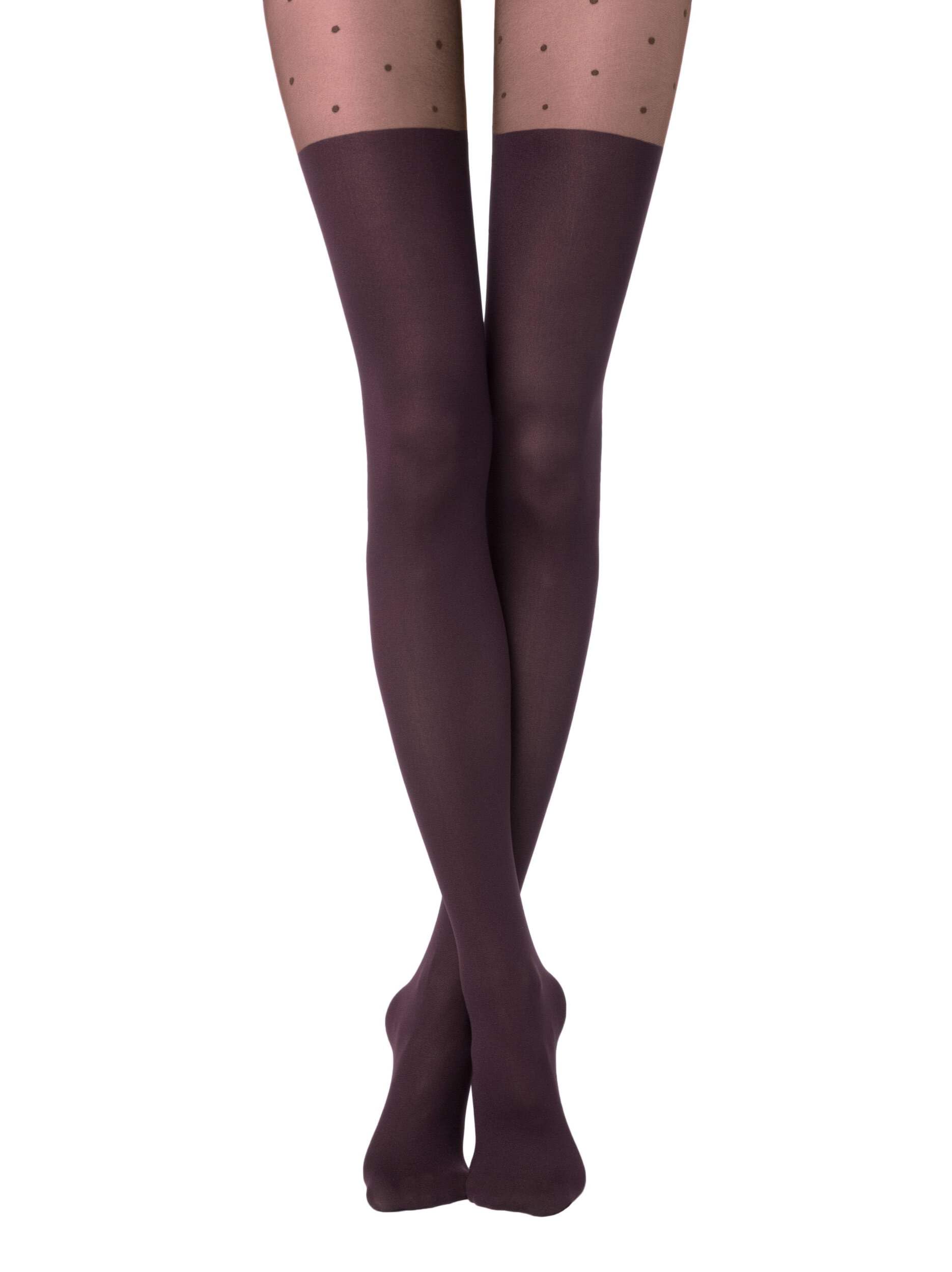 Conte Tights with Stockings - Opaque Imitation Pantyhose 60 Denier for Women | Comfortable & Stretchy Legwear for Office, Party & Everyday Wear