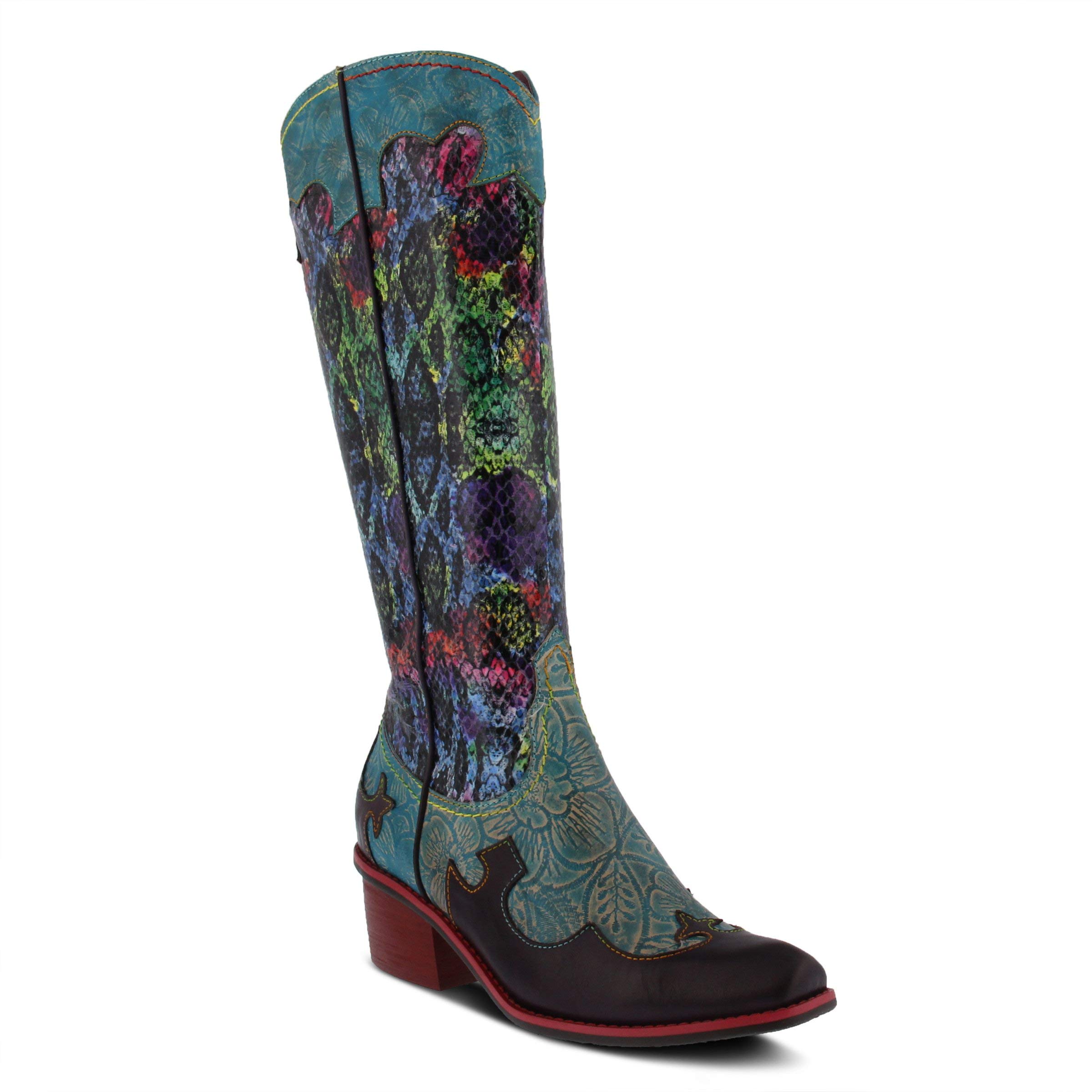 L'Artiste Spring Step Women's Rodeo Boots - Western Cowgirl Ankle Boots with Comfortable Cushioning | Perfect for Country Dancing, Rodeo Events & Fashion Outfits