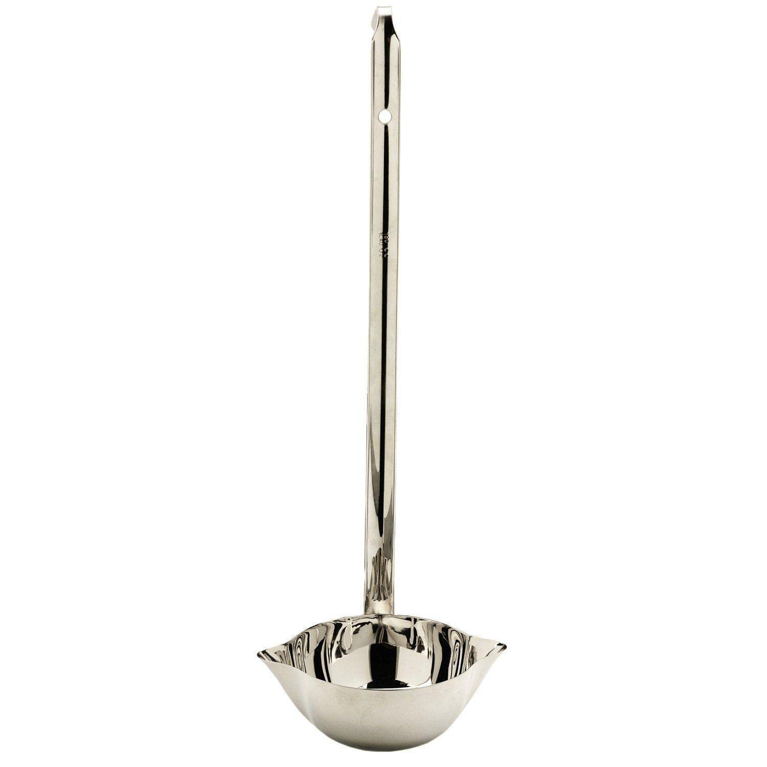 Premium 18/8 Stainless Steel 1-Cup Canning Ladle - 13.5 Inch Kitchen Utensil for Soup, Sauce & Serving | Durable Cooking & Serving Spoon for Home, Restaurants & Canning Jars