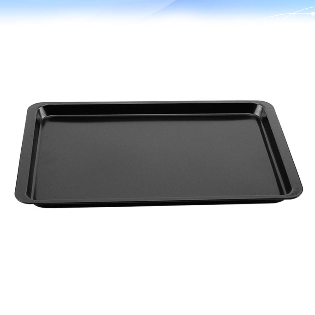 1pc Hemoton Nonstick Baking Pan - Stainless Steel Cookie Tray, Pizza Pan & BBQ Grill Plate for Oven, Desserts, Pizza Serving & Outdoor Cooking | Durable Bakeware for Home & Commercial Use
