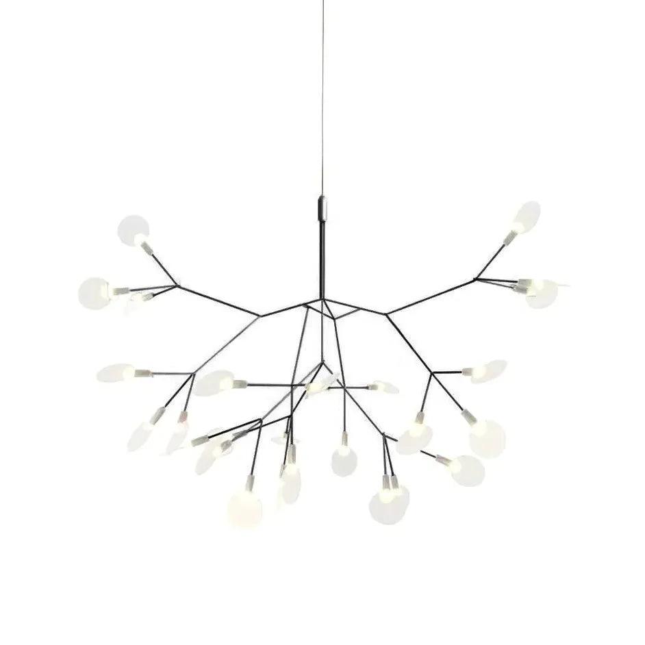 Elegant Rose Gold LED Chandelier with Branch Design - Modern Crystal Ceiling Light Fixture for Dining Room, Bedroom & Living Room Decor