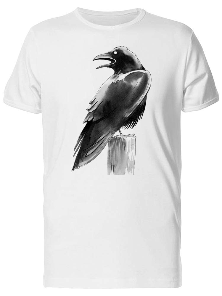 Men's Cool Grunge Watercolor Raven Graphic T-Shirt | Smartprints | Streetwear Style for Casual Wear & Urban Fashion