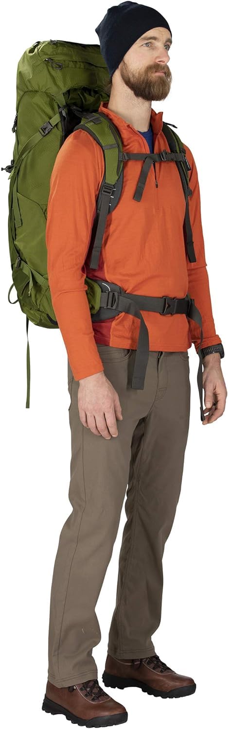 Osprey Aether 55L Men's Hiking Backpack - Lightweight Travel & Trekking Backpack for Outdoor Adventures, Deep Water Blue, Large/XL Size - Perfect for Camping, Backpacking & Multi-Day Hikes
