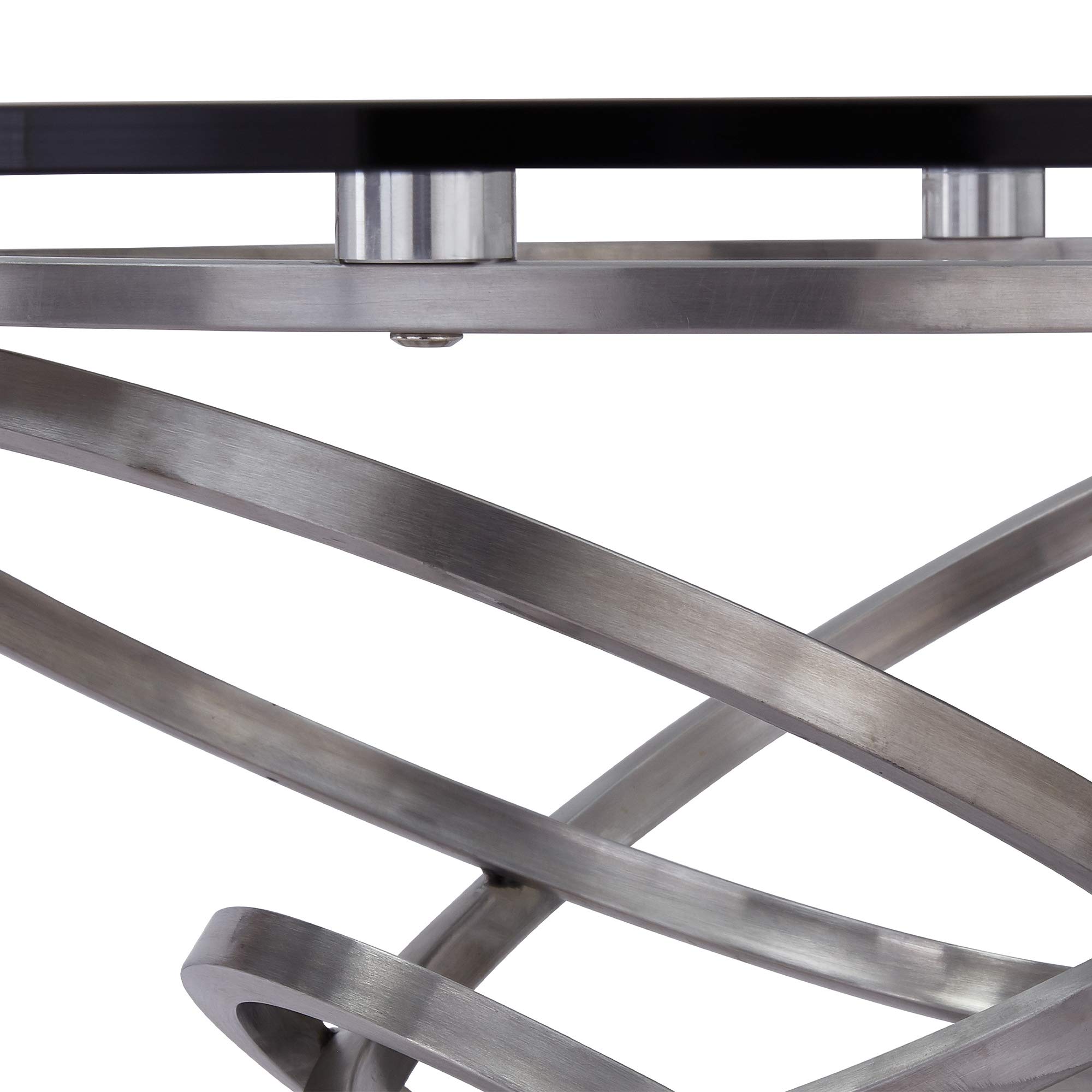 Alya Silver Dining Table - Modern Elegance for Home, Office, and Restaurant Settings
