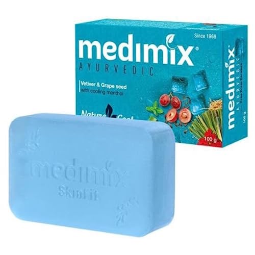 Medimix Ayurvedic Nature Cool Soap 75g - 100% Natural Herbal Soap for Cooling & Refreshing Skin | Perfect for Summer, Gym & Post-Workout Use