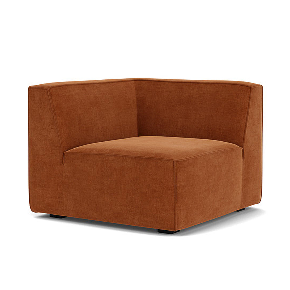 1-Seater Right Corner Modular Sofa in Durable Dane Fabric - Perfect for Small Apartments, Living Rooms & Cozy Spaces
