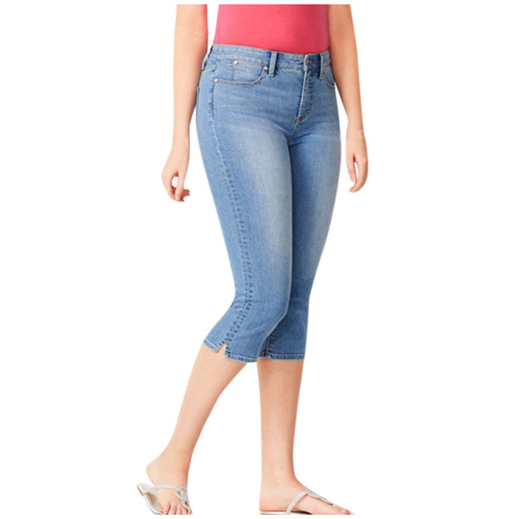 Stretch Palazzo High Waist Slim Denim Jeans for Women - Comfortable & Flattering Fit for Casual Wear, Office & Night Out