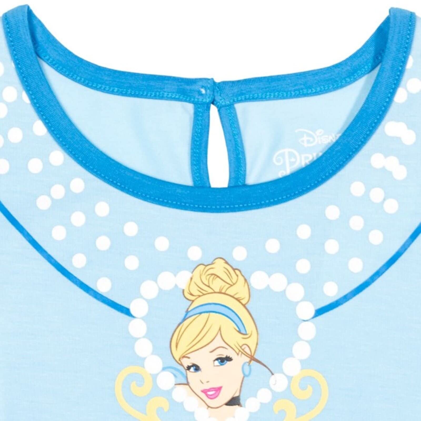 Disney Princess Girls Romper with Skirt Overlay - Cute Toddler to Big Kid Outfit for Birthday, Party & Dress Up Play