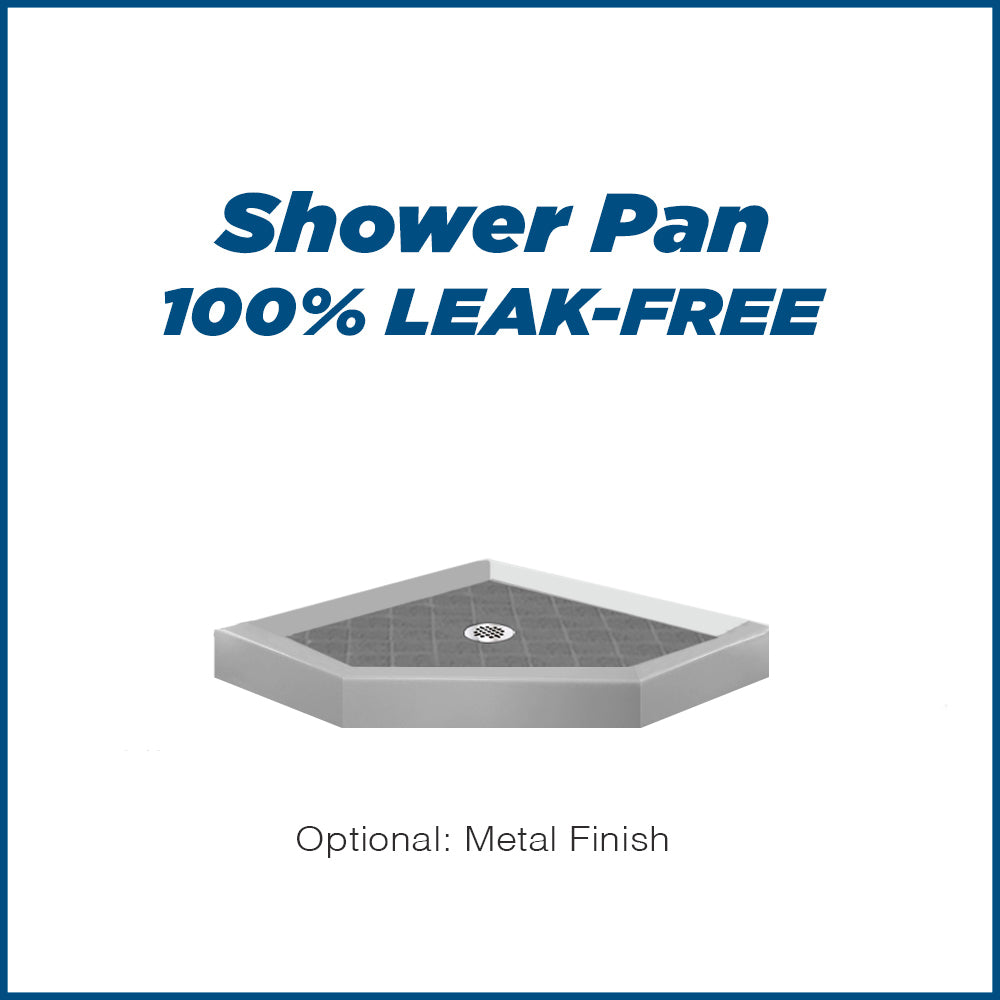 Premium Diamond Solid Portland Cement Neo Shower Enclosure Kit - Waterproof & Durable Bathroom Upgrade for Modern Homes