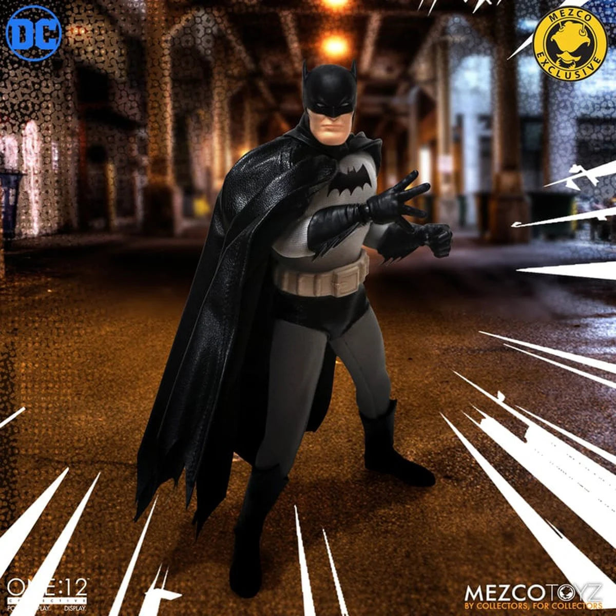 Batman Golden Age Caped Crusader Edition One:12 Scale Action Figure - Collectible DC Comics Superhero for Display & Gifts