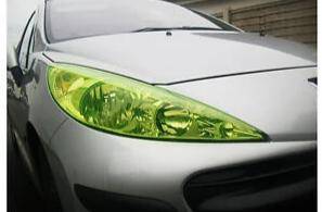 Premium Roll Headlight & Tail Light Tint Vinyl Film - Neo Yellow 12