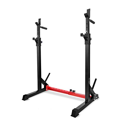‎A. Barbell Squat Rack - Red - Standard