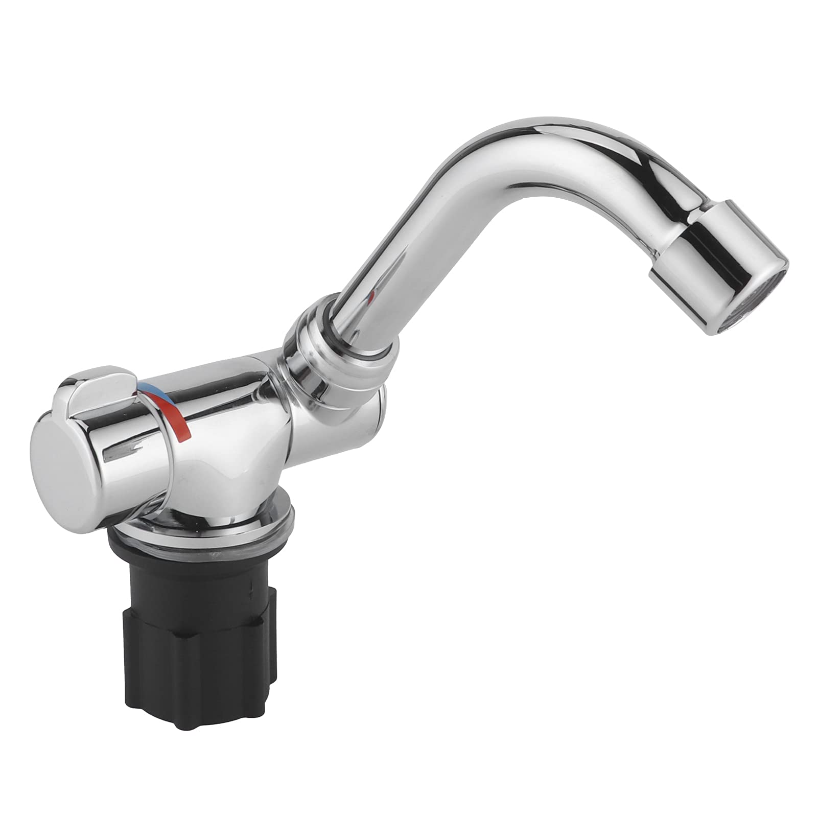 Hot and Cold Water Mixer Tap - G1/2 Inch Thread Bathroom Sink Faucet for RV, Caravan, Kitchen & Bathroom - Perfect for Small Spaces, Tiny Homes, and Mobile Living