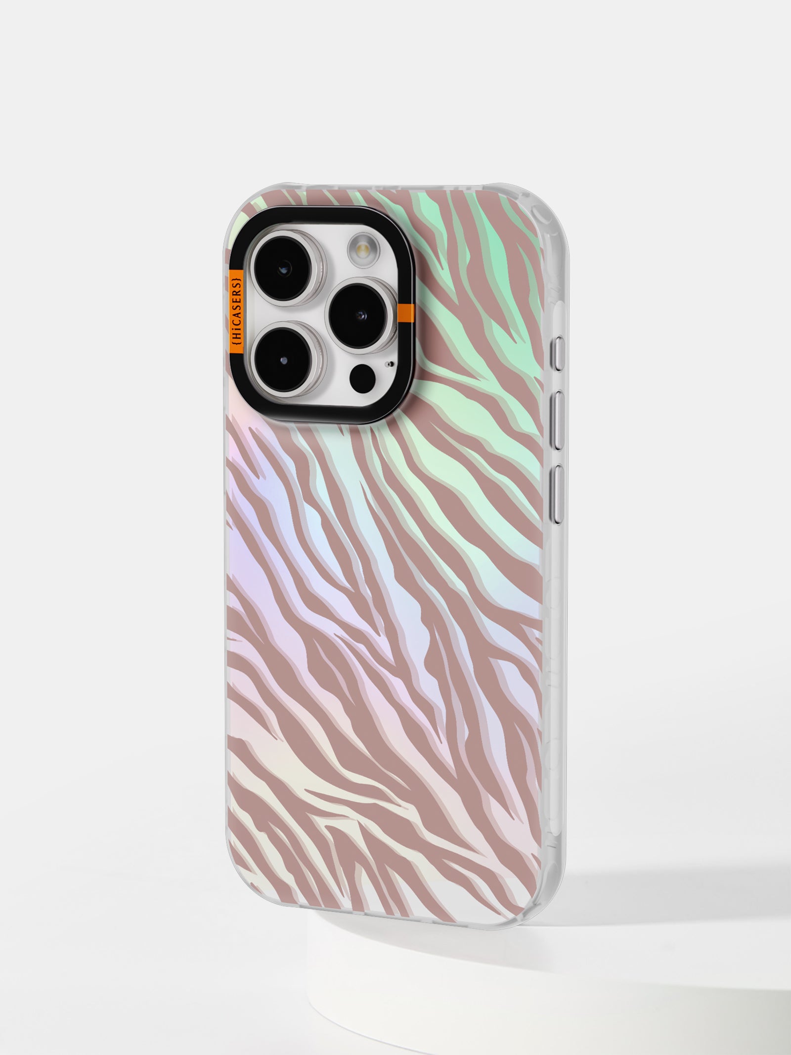 Pink Zebra Print Mirror Phone Case - Stylish & Protective Cover for iPhone & Android - Perfect for Fashion Lovers & Trendy Accessories