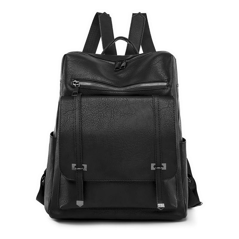 Vegan Leather Large Capacity Women's Backpack - Stylish & Durable Travel Laptop Bag for Work, College & Outdoor Adventures