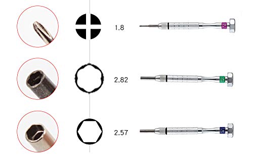 Professional 9-Piece Eyeglass Repair Tool Kit with 6 Screwdrivers & Nose Pad Adjuster - Perfect for Glasses Shop, Home & Travel Eyewear Maintenance