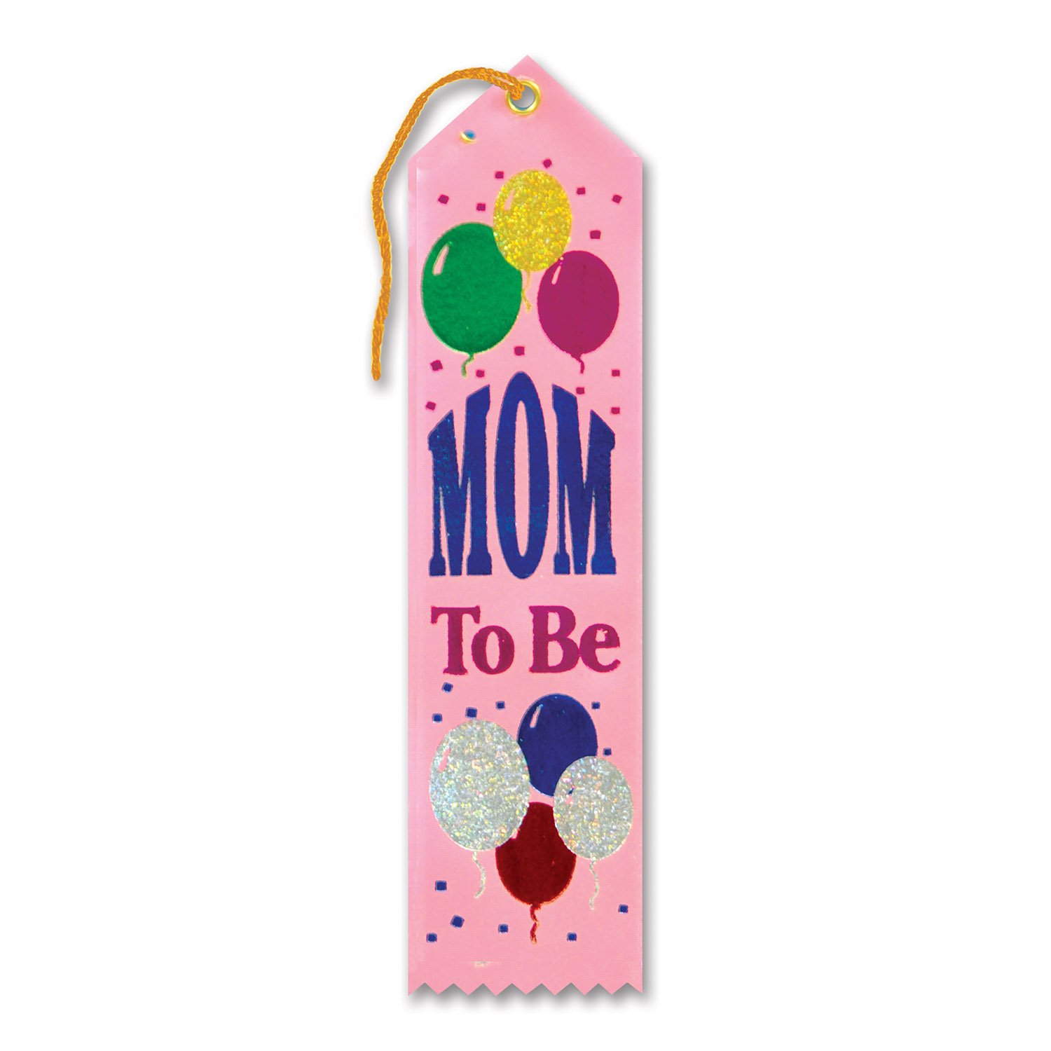 Beistle Mom to Be Award Ribbon - Pregnancy Celebration Sash for Baby Showers, Gender Reveals & Maternity Parties - Perfect for Expecting Mothers & Pregnancy Announcements